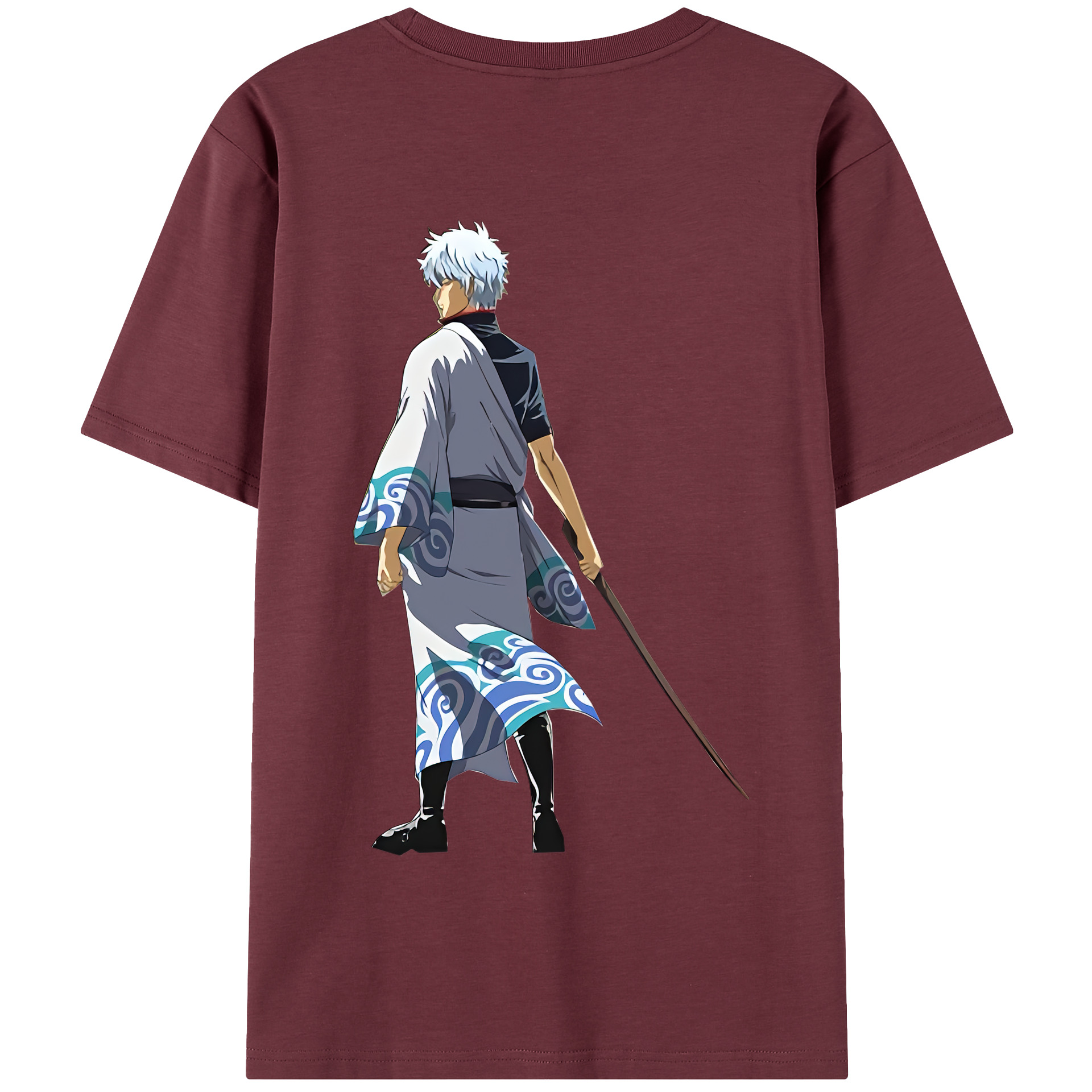 （画像用） ぎんたま 坂田銀時（さかたぎんとき） 神楽 志村新八（しむら しんぱち） GINTAMA Sakata Gintoki Kagura Shimura Shinpachi 綿100％半袖Tシャツ（背面プリント）